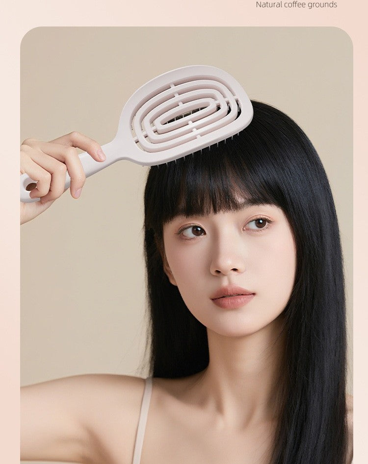 Elmio-ヘアブラシ-ティーザー ファイン＆フラジャイル アルティメット デタングラーブラシ 乾いた髪にも濡れた髪にも使える、もつれをほぐし切れ毛を減らすブラシ マシュマロピンク＆ミント